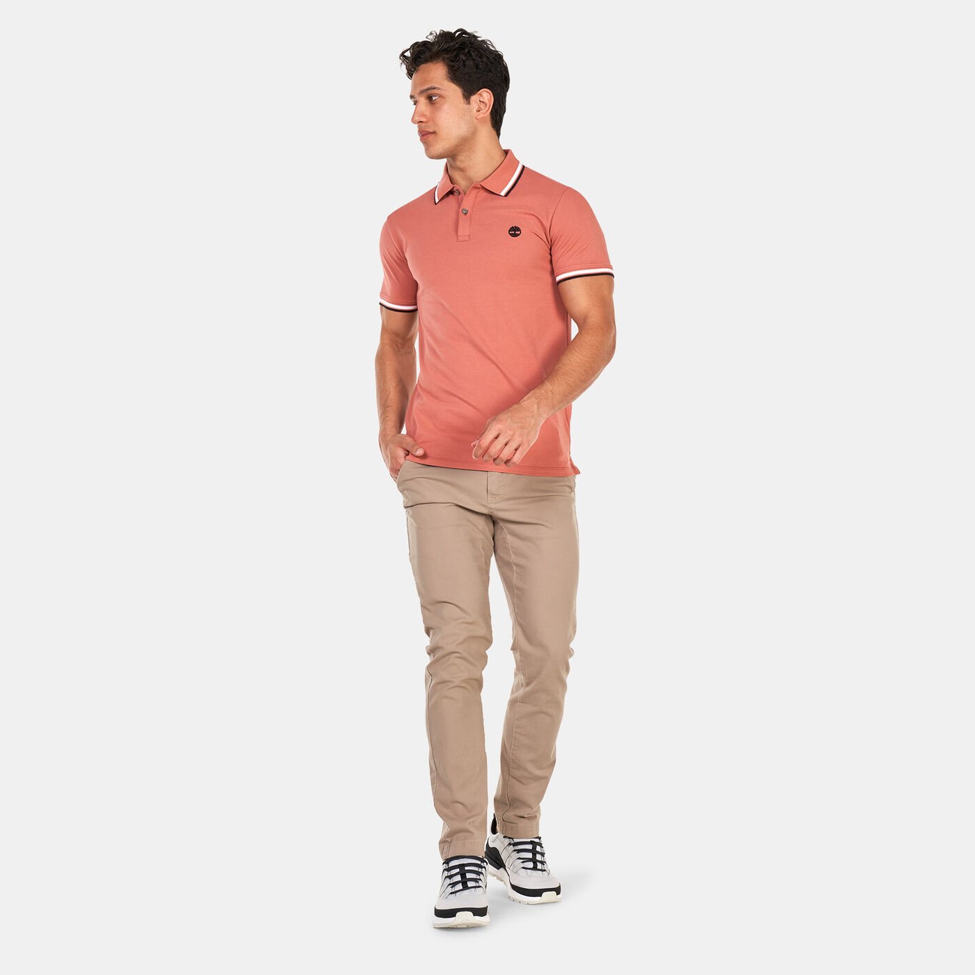Men's Millers River Tipped Pique Polo Shirt