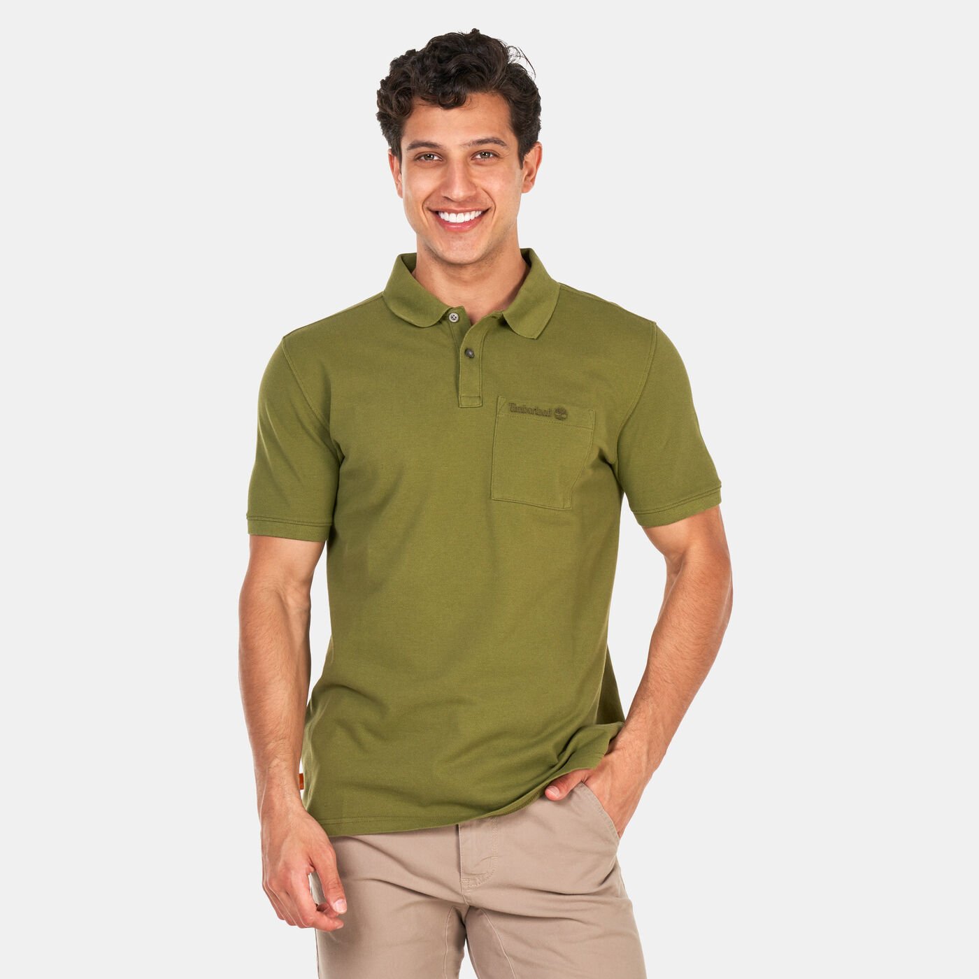 Men's Modern Wash Pocket Polo Shirt