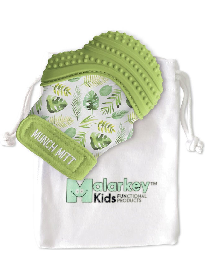 Tropical Printed Munch Mitt Teether With Travel Bag