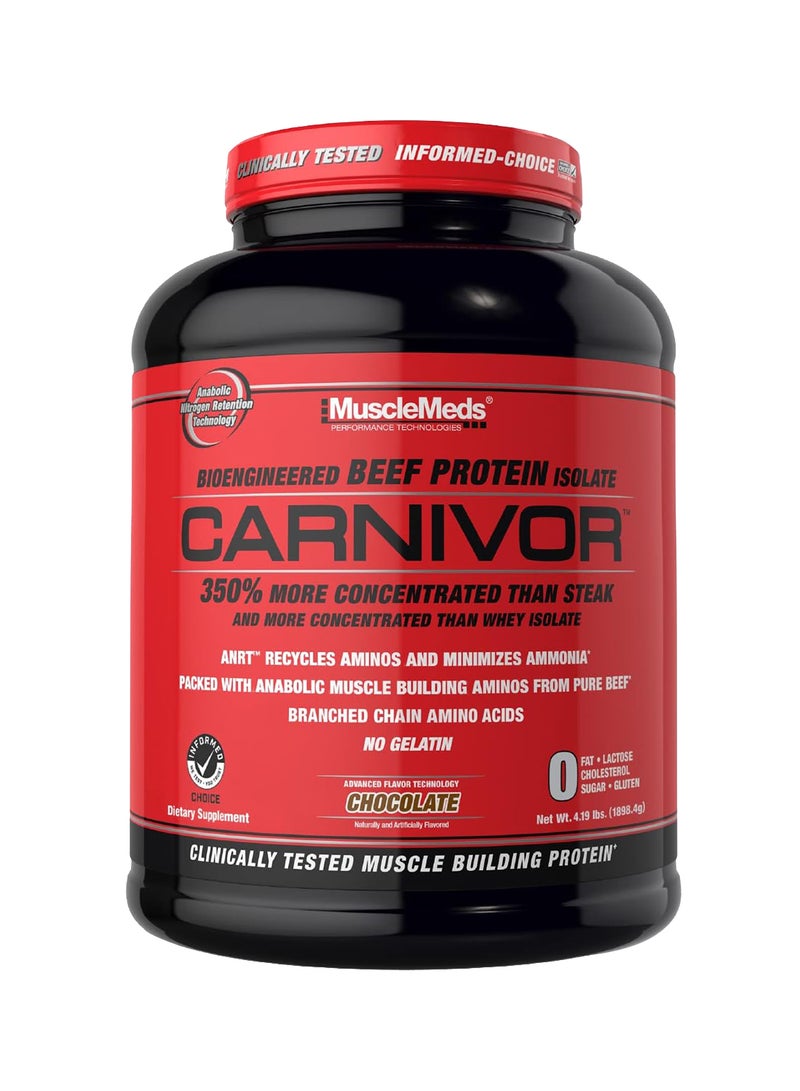 Carnivor Beef Protein Isolate Powder, Chocolate - 4.19lbs