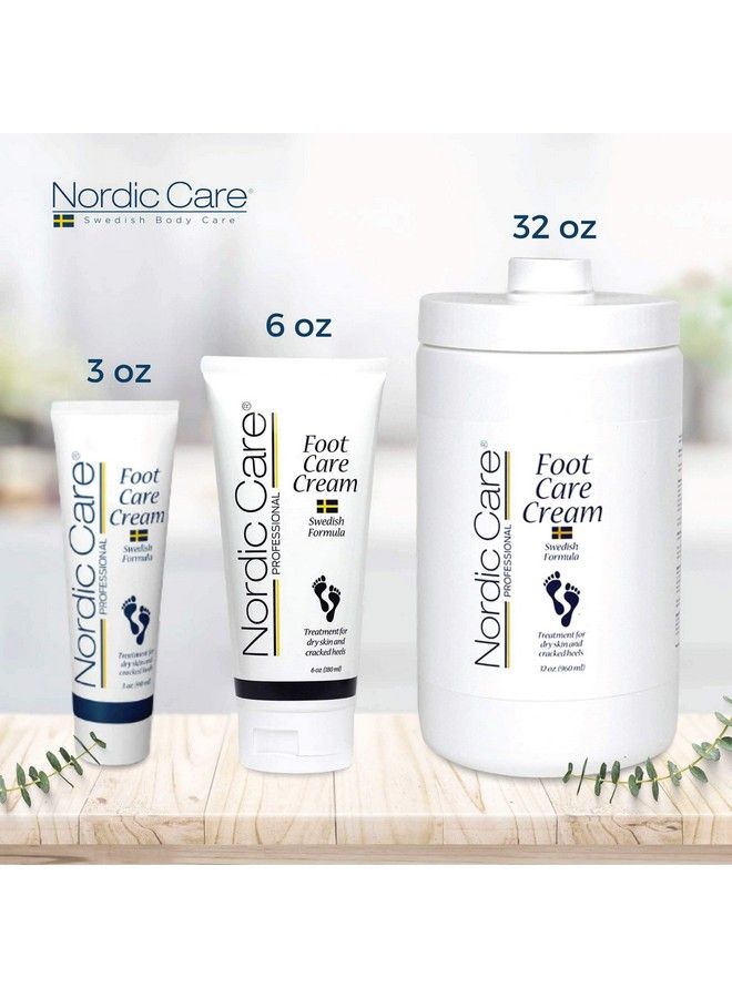 Foot Care Cream 6 Oz. Foot Lotion For Cracked & Dry Skin For Dry Feet Cracked Heels & Callus Removal Hypoallergenic & Lanolinfree Essential Oils Eucalyptus Urea & Glycerin