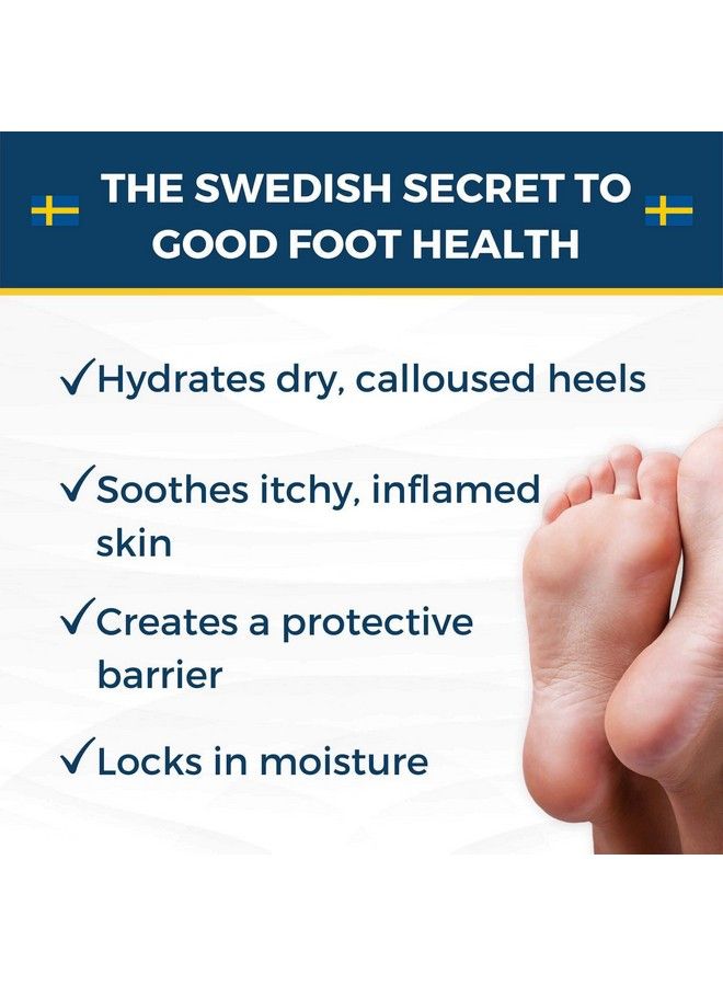 Foot Care Cream 6 Oz. Foot Lotion For Cracked & Dry Skin For Dry Feet Cracked Heels & Callus Removal Hypoallergenic & Lanolinfree Essential Oils Eucalyptus Urea & Glycerin