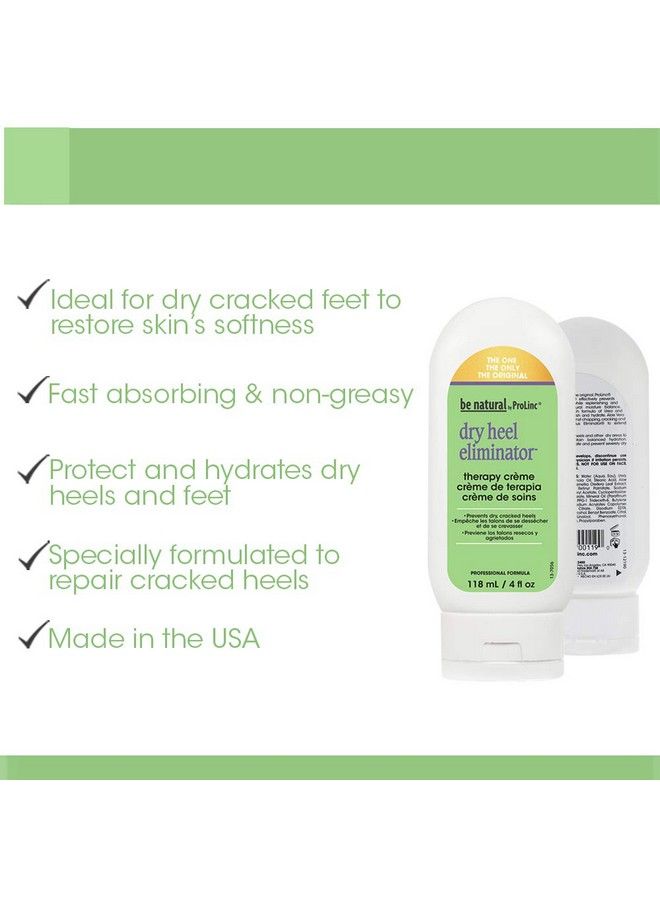 Dry Heel Eliminator Protect And Hydrate Dry Heels And Feet Fast Absorbing And Non Greasy Made In The Usa 4 Fl. Oz.