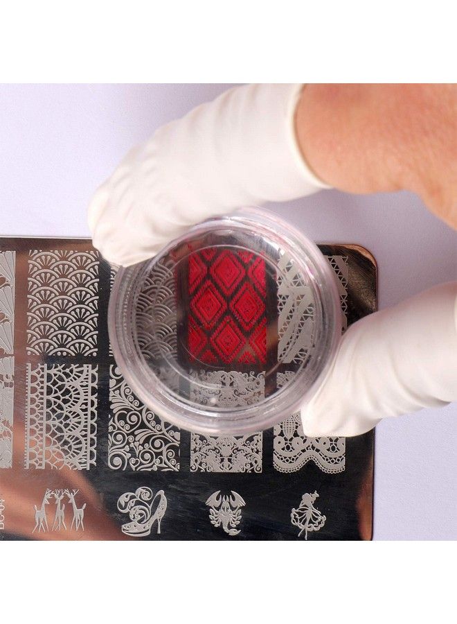 Nail Art Stamper Clear Silicone Stamping Jelly With Scraper Transparent Visible Body No Misplacement For Diy Nail Decor