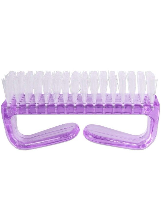 (Pack Of 4 Pieces) Mixed Colored Scrub Brush With Handle For Use On Nails Brush Cleaning Brush Manicure Brush Sanitize Brush General Use Brush