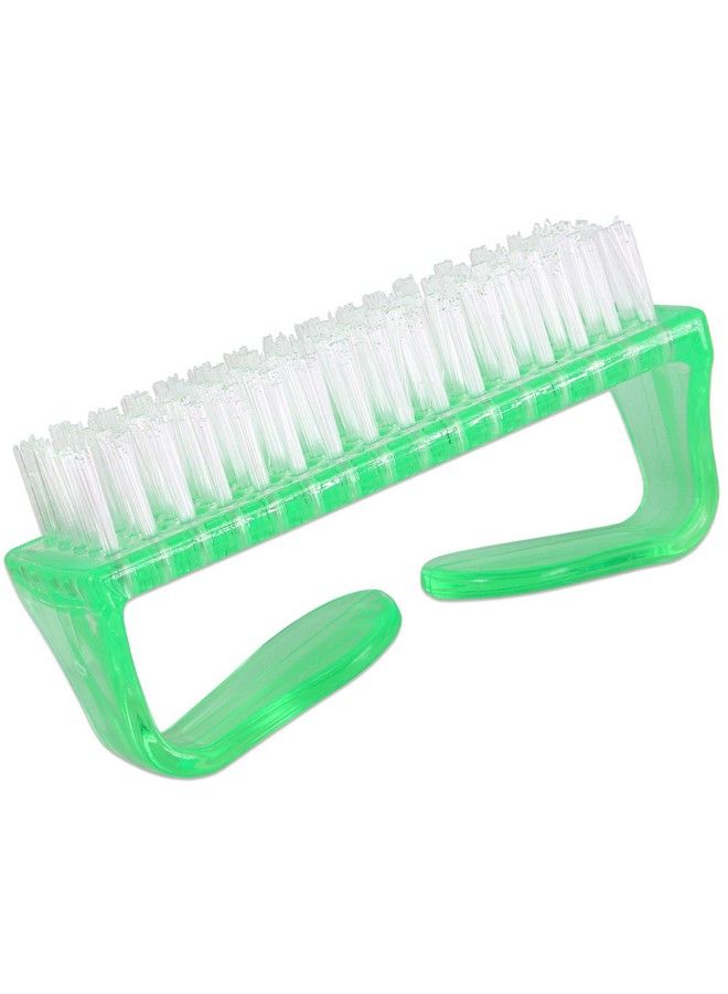 (Pack Of 4 Pieces) Mixed Colored Scrub Brush With Handle For Use On Nails Brush Cleaning Brush Manicure Brush Sanitize Brush General Use Brush