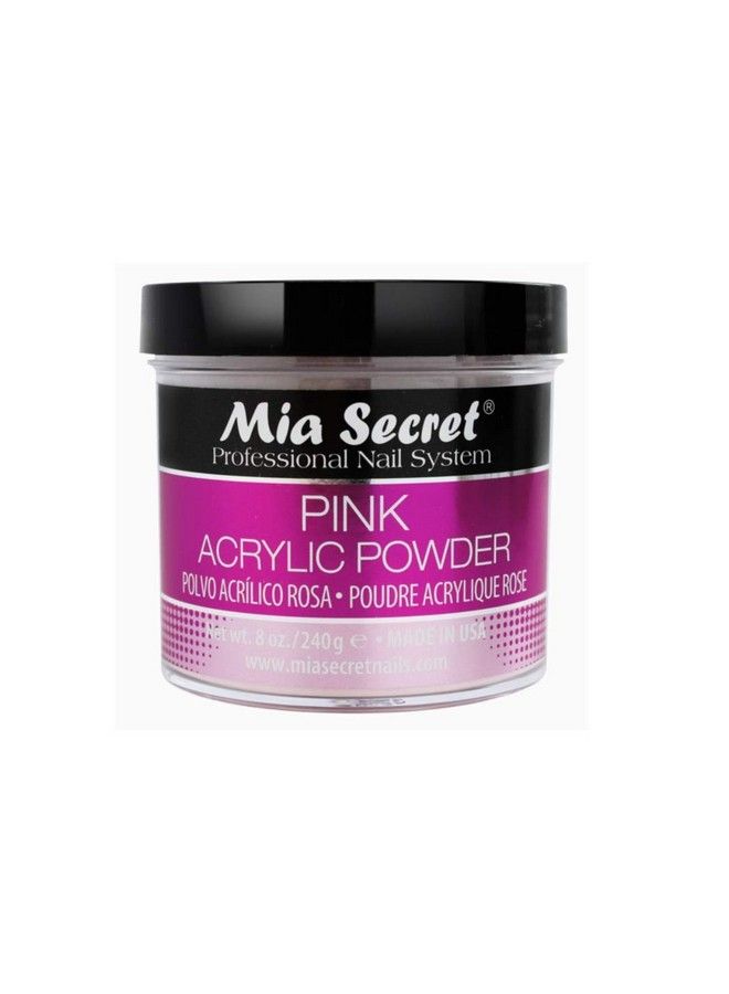 Acrylic Nail Powder Professional Nail System 8 Oz Pink Made In Usa