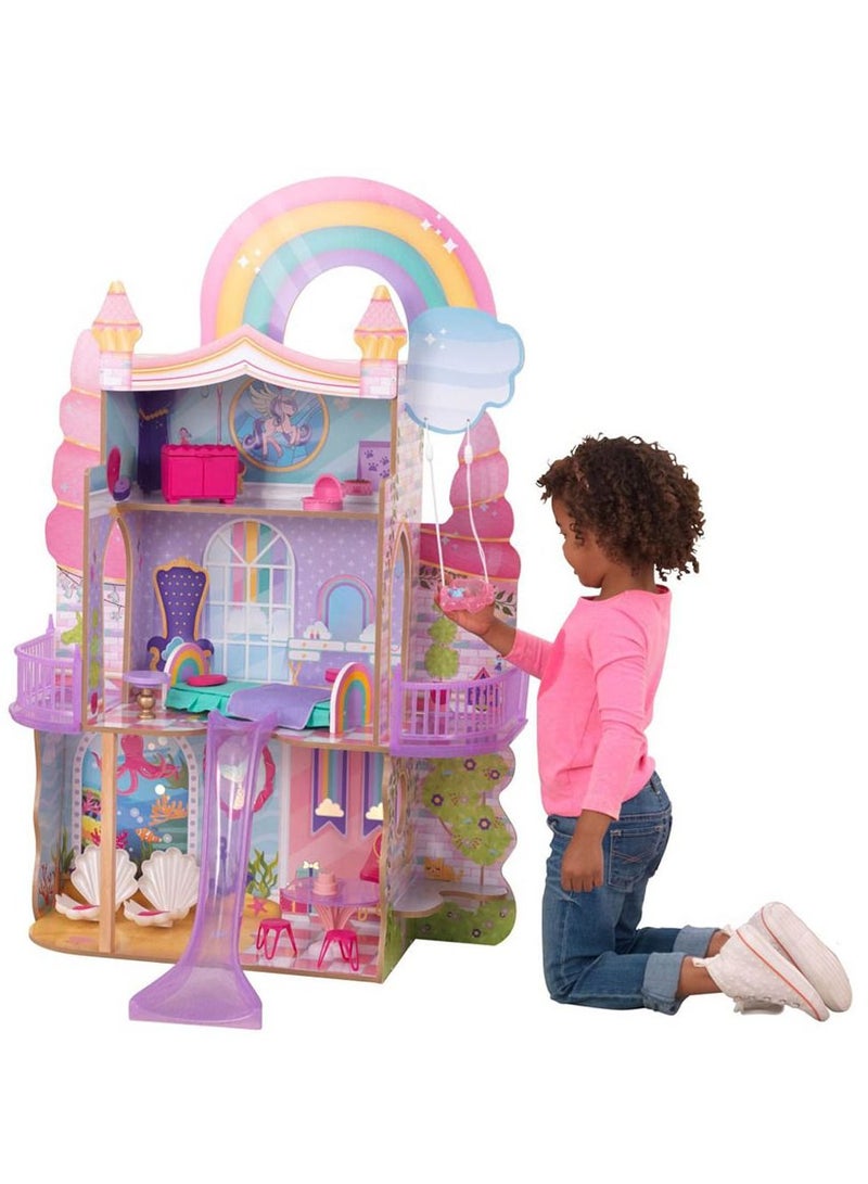 Kidkraft Rainbow Dreams Unicorn Mermaid Dollhouse