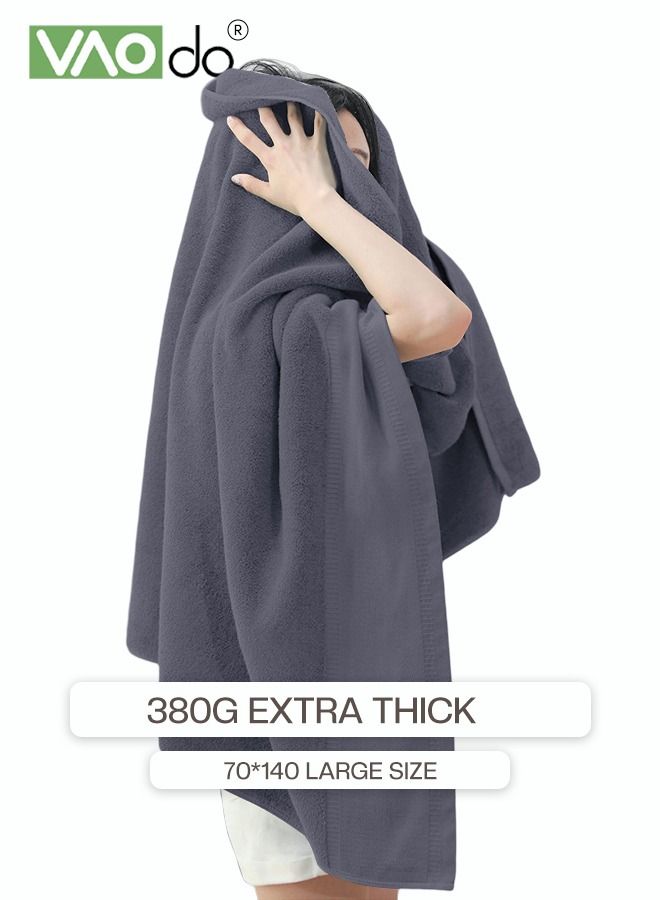 3PCS Cotton Bath Towel Set Fast Absorbent Skin-friendly and Soft Bath Towel*1PCS and 2PCS Towels for Bath and Spa Grey