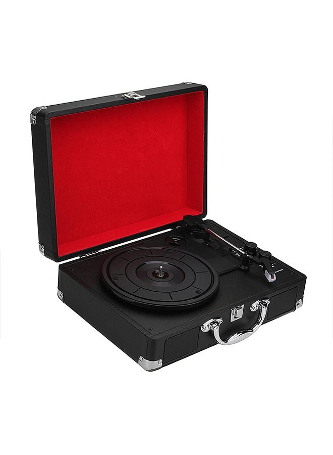 Portable Wood Vinyl Record Retro Phonograph