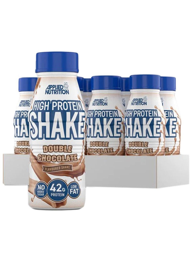 High Protein Shake Double Chocolate Pack of 8 x 500ml