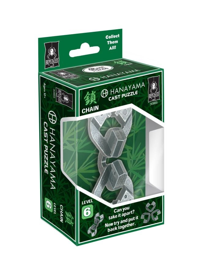 Chain Hanayama Cast Metal Brain Teaser Puzzle 30865
