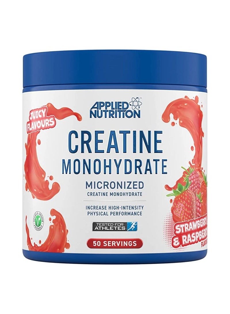 Creatine Monohydrate Micronized Powder 250g Strawberry & Raspberry