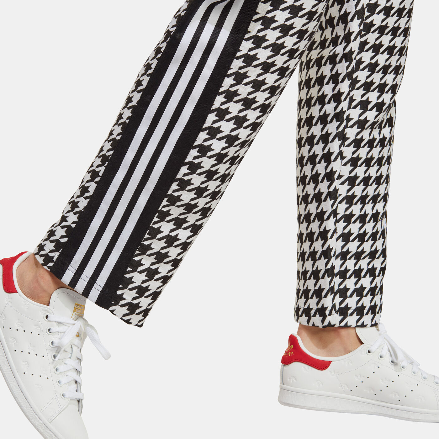 Women's Houndstooth Wide Leg Joggers