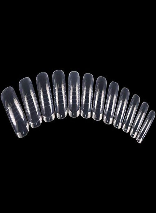 Usa Plastic Dual Nail Form Set Box Frosted Form Box With Clear False Nail Form For Nail Salons And Diy Manicure