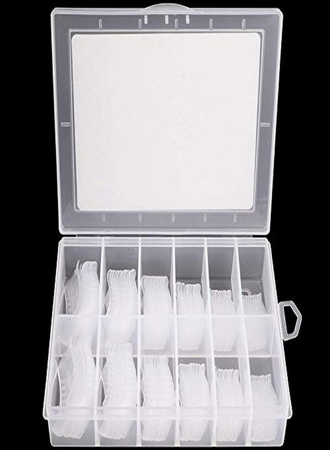 Usa Plastic Dual Nail Form Set Box Frosted Form Box With Clear False Nail Form For Nail Salons And Diy Manicure