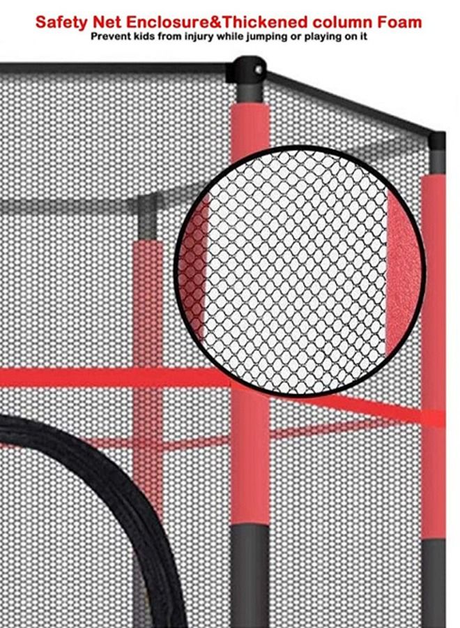 XIANGYU 5.5 FT Kids Trampoline with Safety Enclosure Net | Outdoor Indoor Mini Trampolines for Kids Jumping Mat and Spring Cover Padding