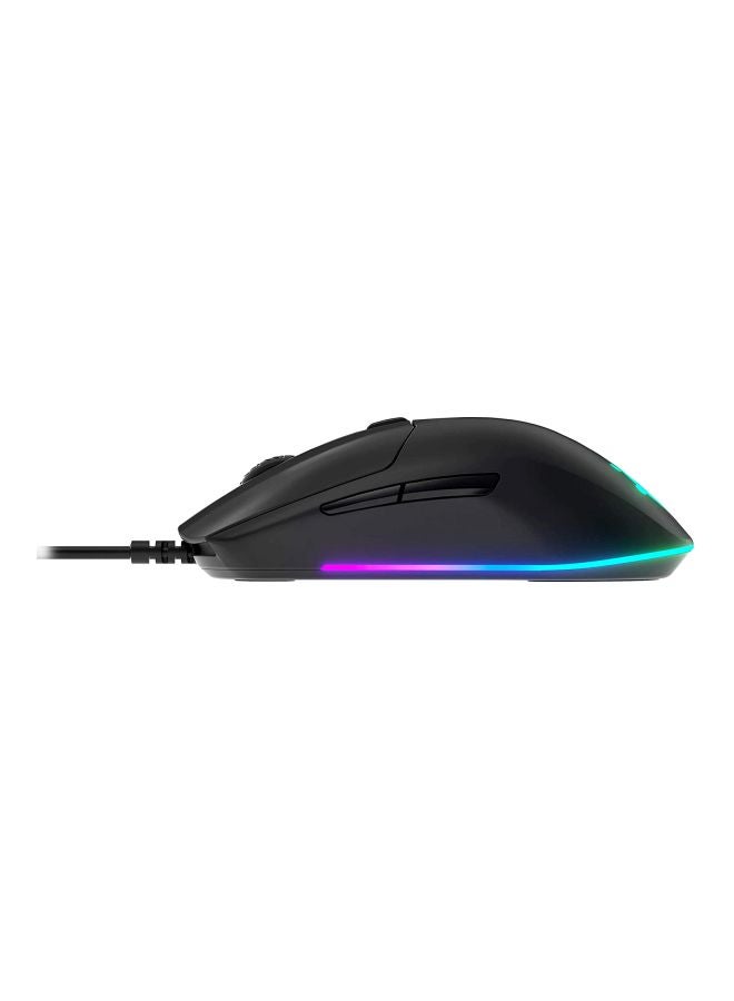 Rival 3 Gaming Mouse, 8,500 CPI TrueMove Core Optical Sensor, 6 Programmable Buttons, Split Trigger Buttons, Brilliant Prism RGB Lighting | 62513