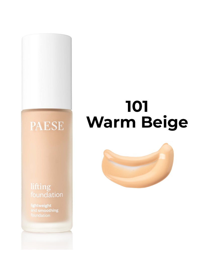 Liquid Lifting Smoothing Foundation, Gently Mattifies 101 Warm Beige