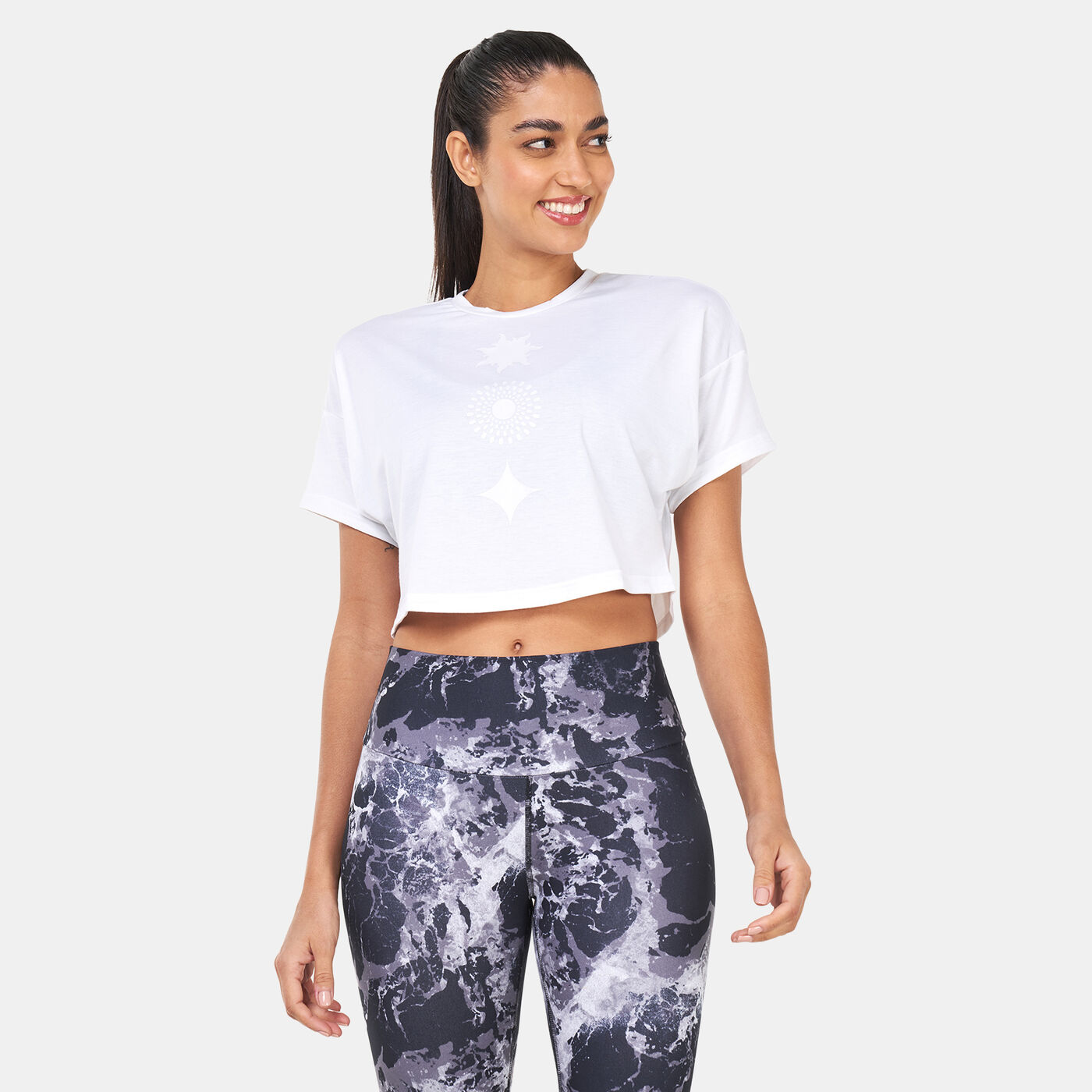 Women's Train Icons Print T-Shirt