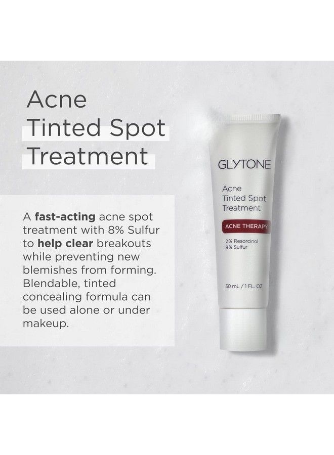 Acne Tinted Spot Treatment With 8% Sulfur & 2% Resorcinol Tinted Cream Formula to Conceal Blemishes NonComedogenic 1 fl oz