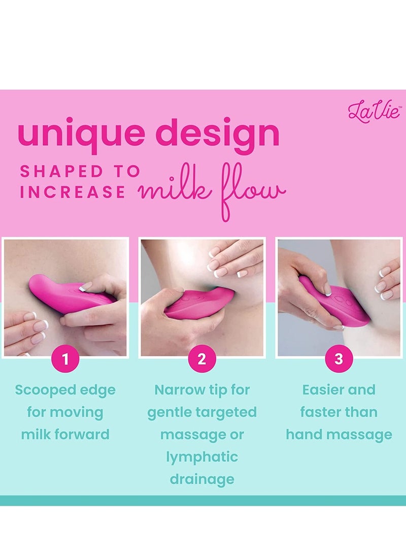 Lactation Massager For Breast Feeding Mothers Pumping Support For Clogged Ducts Milk Flow