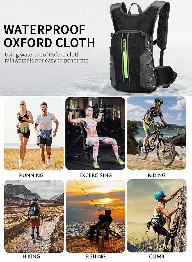 Hydration Pack Backpack, Water Backpack with 2L Bladder , Backpack Hydration Bag 2 In 1 for Hiking, Cycling, Running, Rock Climbing and Outdoor Activities Ultra-Light Helmet Bag