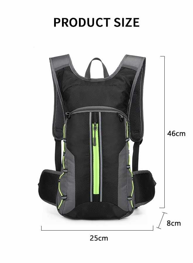 Hydration Pack Backpack, Water Backpack with 2L Bladder , Backpack Hydration Bag 2 In 1 for Hiking, Cycling, Running, Rock Climbing and Outdoor Activities Ultra-Light Helmet Bag
