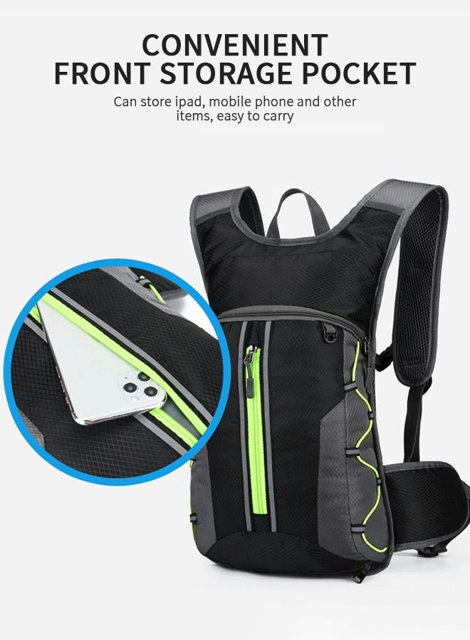 Hydration Pack Backpack, Water Backpack with 2L Bladder , Backpack Hydration Bag 2 In 1 for Hiking, Cycling, Running, Rock Climbing and Outdoor Activities Ultra-Light Helmet Bag