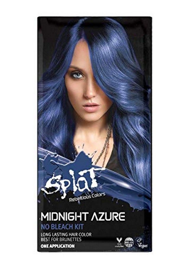 Midnight Azure Semipermanent Blue Hair Color Kit No Bleach Vegan Cruelty Free