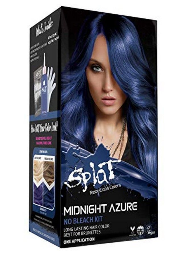 Midnight Azure Semipermanent Blue Hair Color Kit No Bleach Vegan Cruelty Free