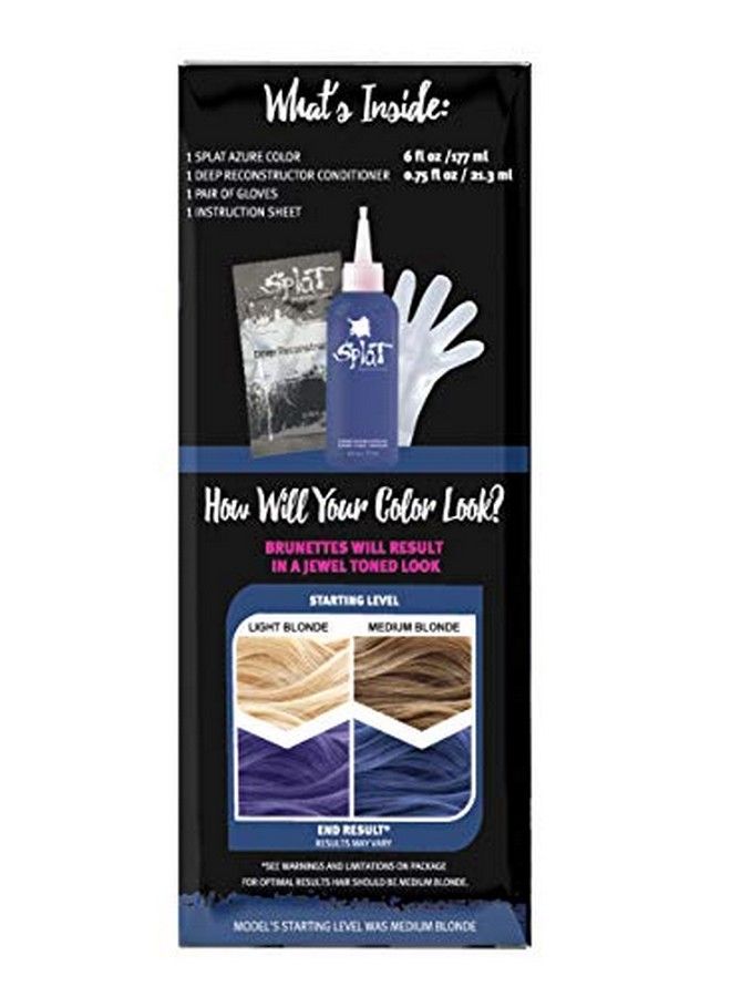 Midnight Azure Semipermanent Blue Hair Color Kit No Bleach Vegan Cruelty Free