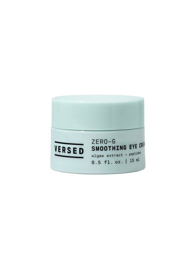 Zerog Smoothing Eye Cream Smoothing Algae Extract Firming Peptides And Deeply Moisturizing Olive Oil Help Improve Appearance Of Crow’S Feet Vegan (05 Fl Oz)