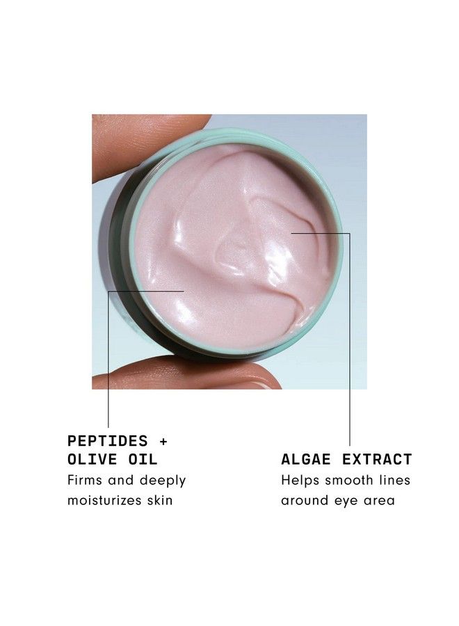 Zerog Smoothing Eye Cream Smoothing Algae Extract Firming Peptides And Deeply Moisturizing Olive Oil Help Improve Appearance Of Crow’S Feet Vegan (05 Fl Oz)