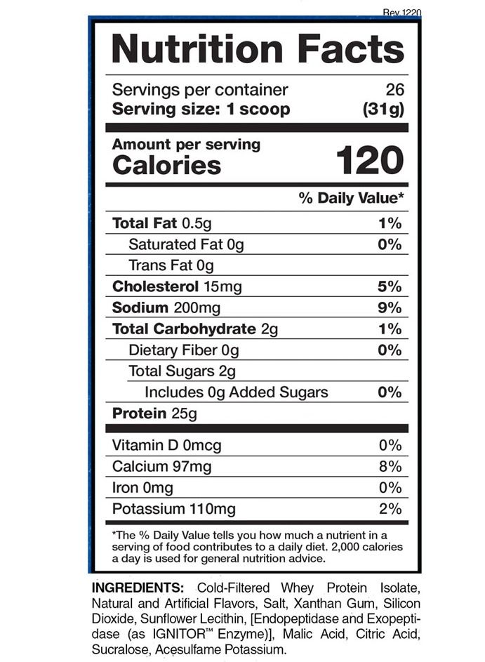 Isoject Strawberry Smoothie 26 Servings 858g