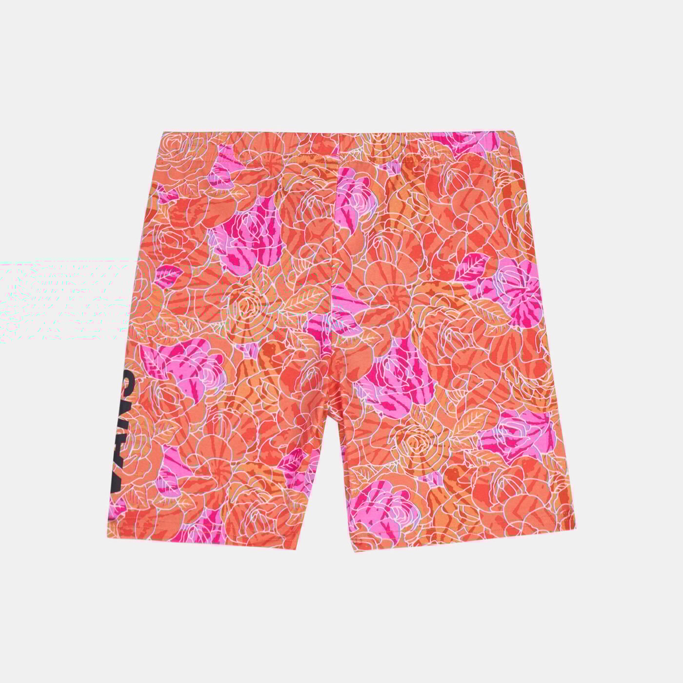 Kids' Rose Camo Print Bike Shorts
