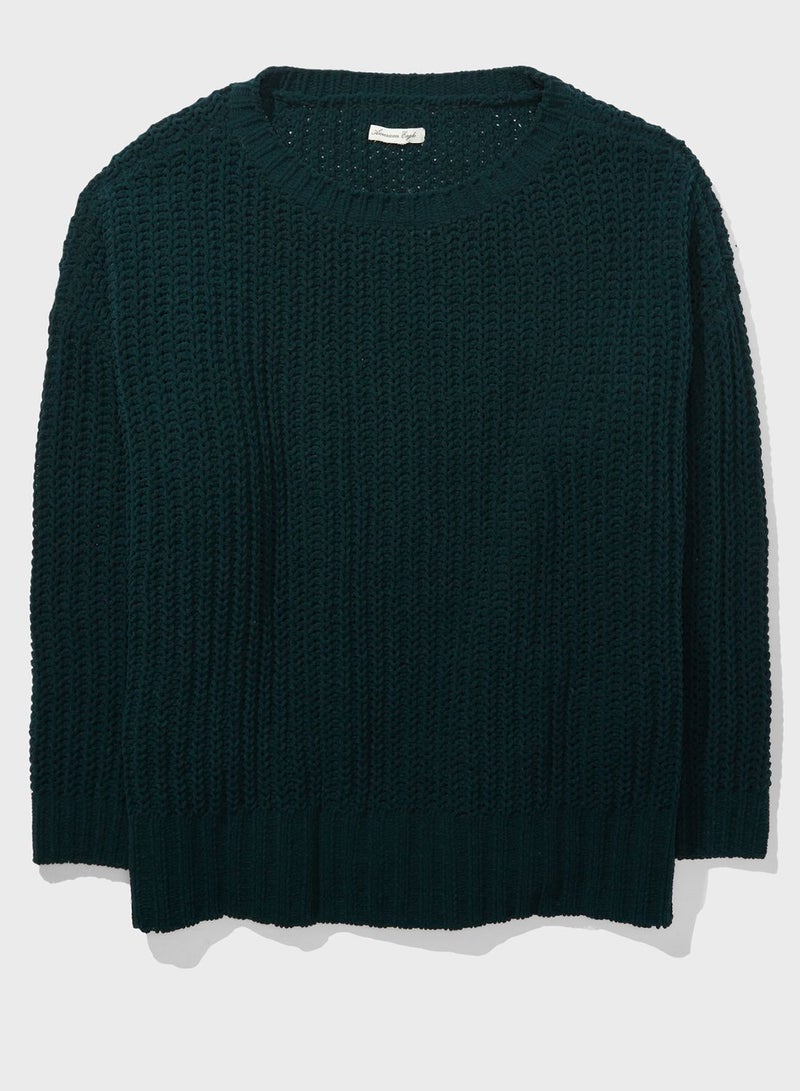 Knitted Round Neck Sweater