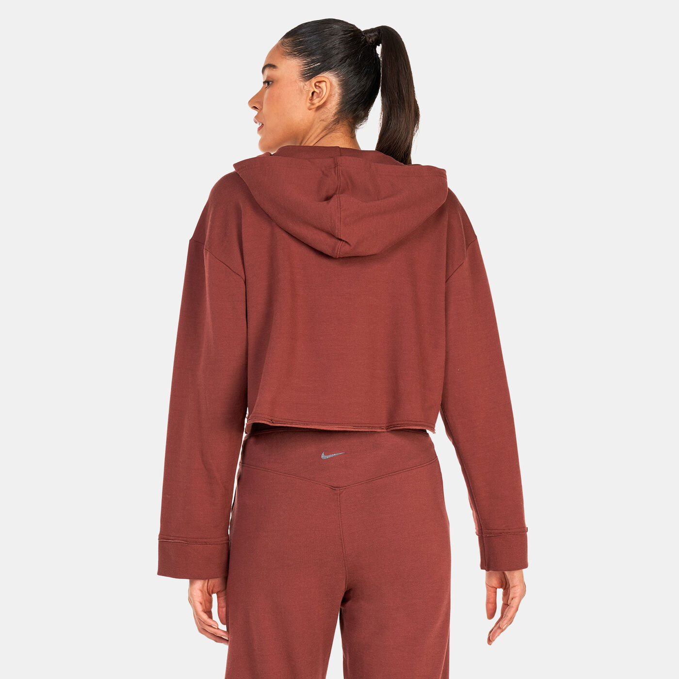 Women's Yoga Luxe Cropped Fleece Hoodie