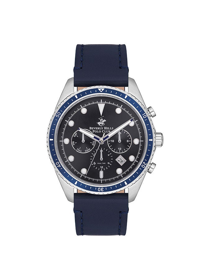 Men's Chronograph Round Shape Leather Wrist Watch BP3355X.399 - 44 mm