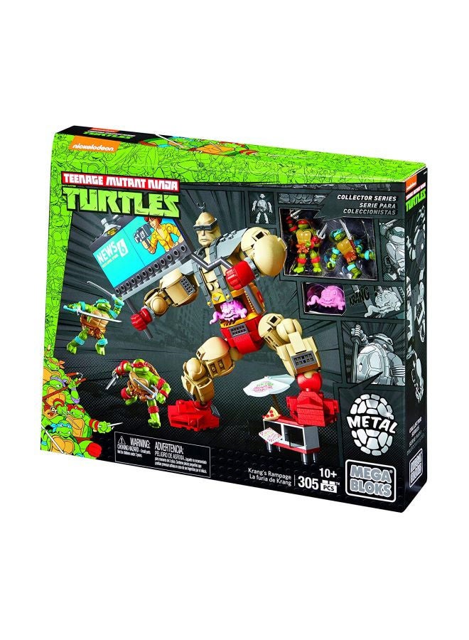 DMW32 305-Piece Teenage Mutant Ninja Turtles Collectors Krang's Rampage Building Set DMW32 305 10+ Years
