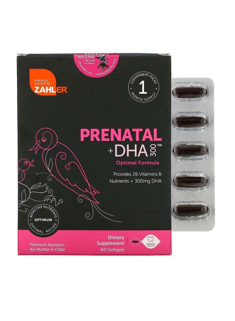 Prenatal  DHA 300 Optimal Formula 60 Softgels