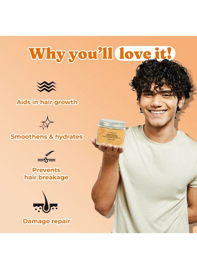 Moisture Melt Deep Conditioning Hair Mask With Maracuja Oil Banana Extract And Shea Butter For Curly And Wavy Hair Deep Nourishment Damage & Antifrizz Solution (150G)