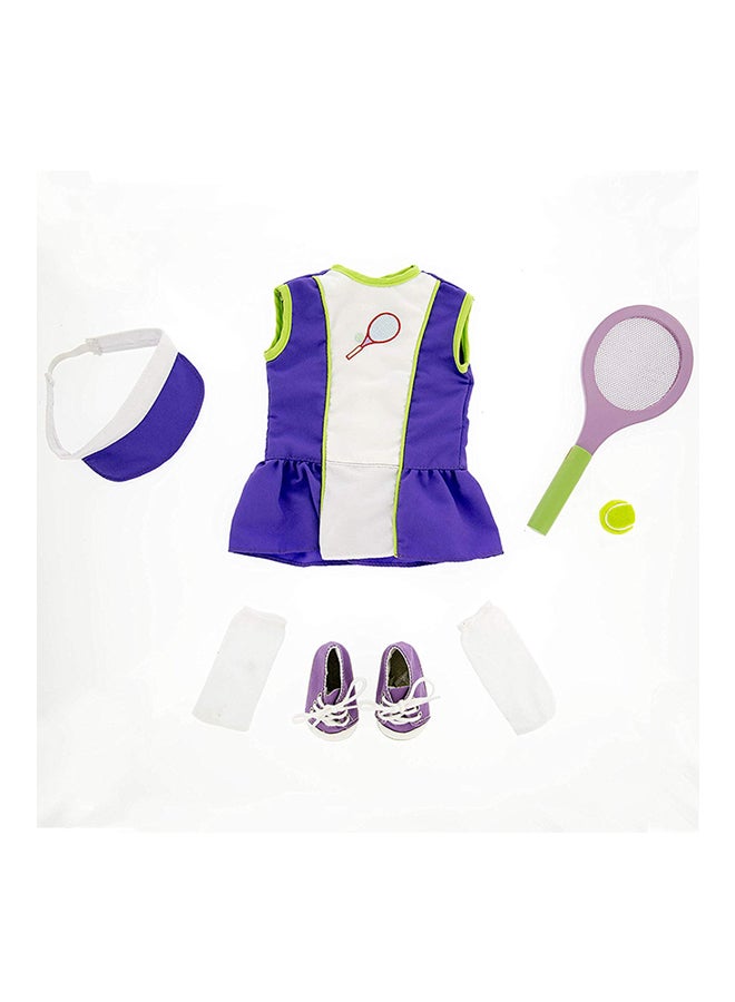 6-Piece American Doll Tennis Outfit