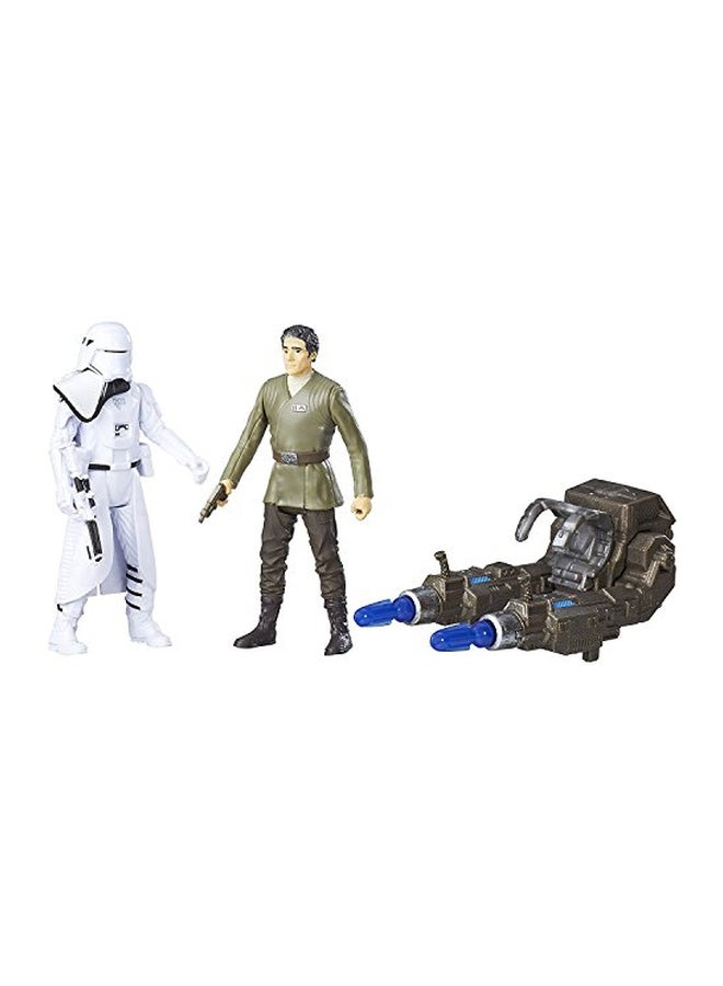 The Force Awakens Poe Dameron And First Order Snowtrooper Action Figure