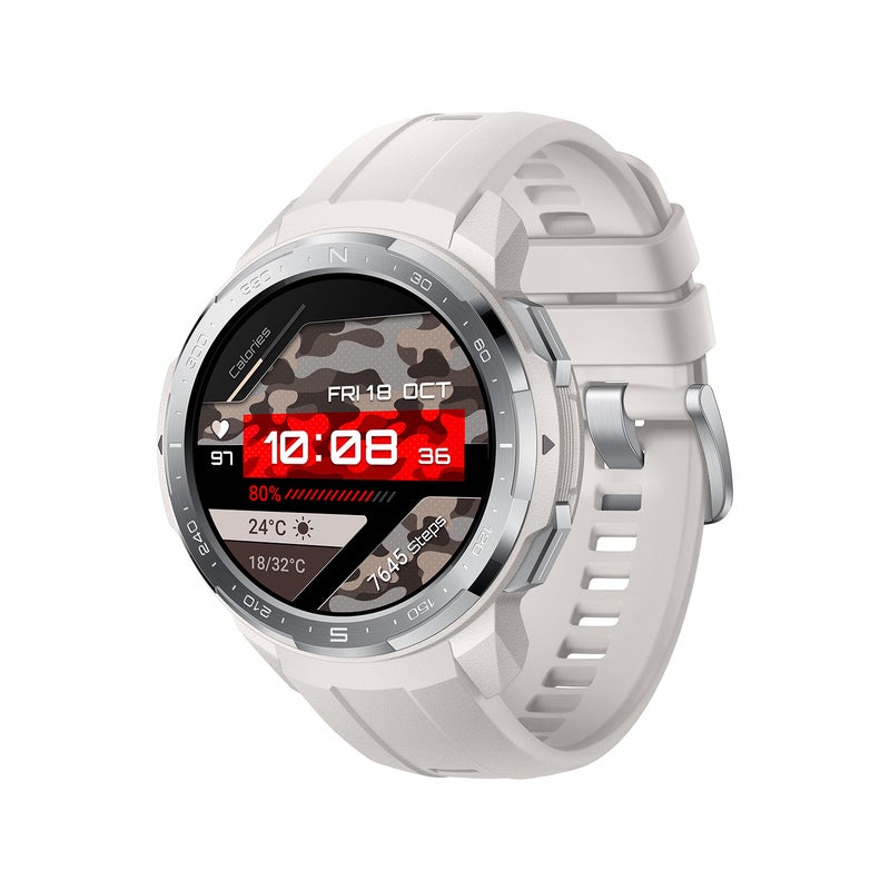 GS Pro 5ATM Waterproof Multi-Function Smartwatch For iOS/Android Phones White