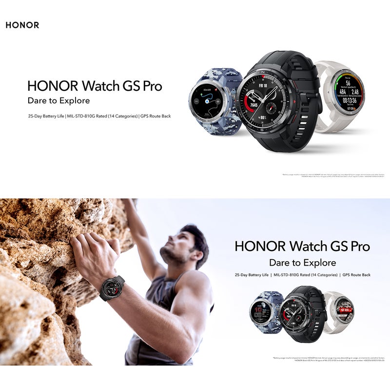 GS Pro 5ATM Waterproof Multi-Function Smartwatch For iOS/Android Phones White