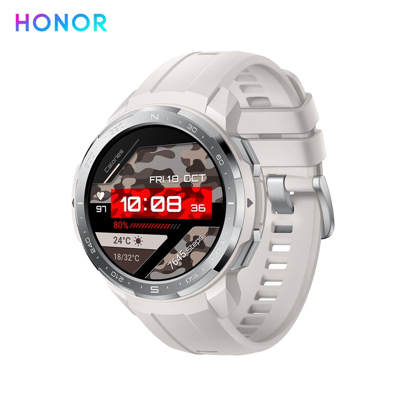 GS Pro 5ATM Waterproof Multi-Function Smartwatch For iOS/Android Phones White