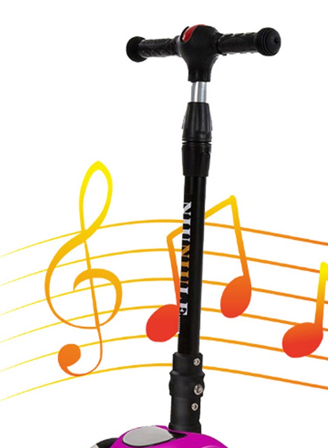 Standard Wheel Scooter With Built-In Lighting And Music Multicolour