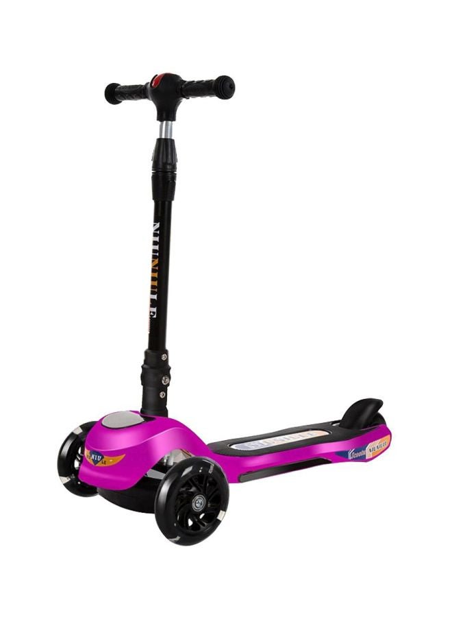 Electric Ride On Scooter Toy Purple 66x50x21cm