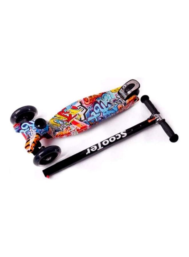 Graffiti Printed Scooter Multicolour 80x56x24cm